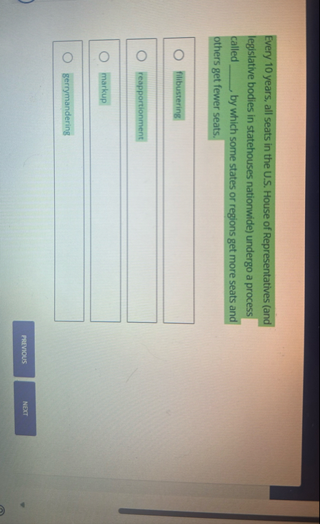 Every 1 0 years, all seats in the U . S . House