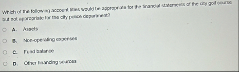 Which of the following account tities would be