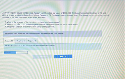 Quabo Compeny lswues bonds dated January 1 . 2 0