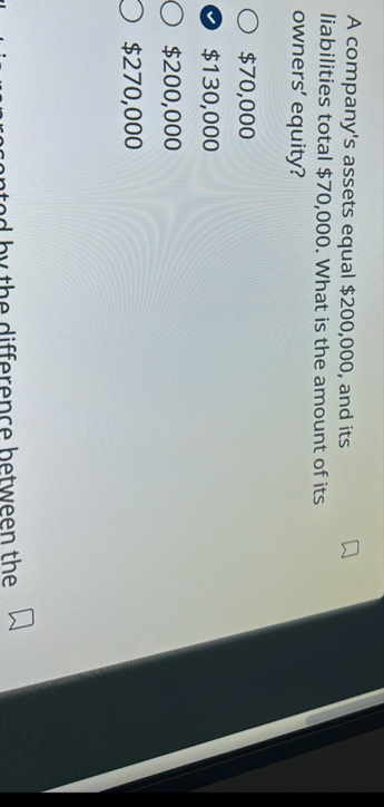 A company's assets equal $ 2 0 0 , 0 0 0 , and