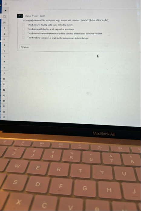 9 Maltiple Aniwer 1 point What are the