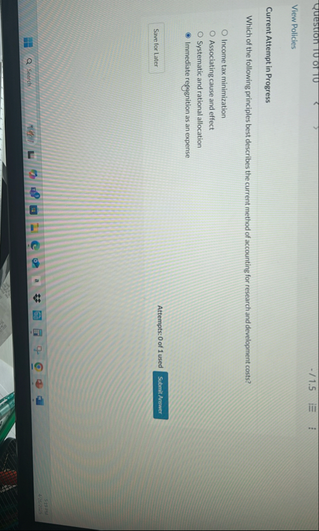View Policies Current Attempt in Progress Which