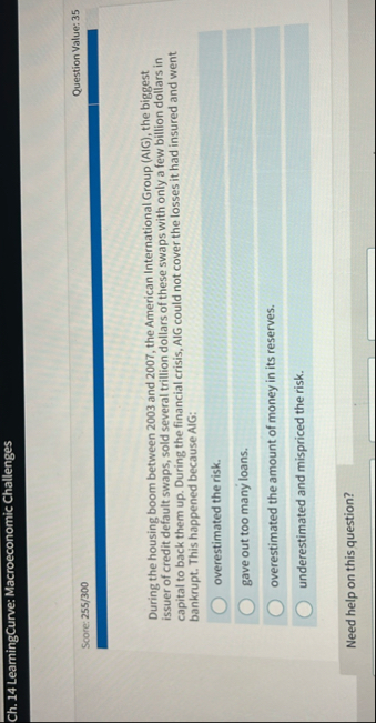 Ch . 1 4 LearningCurve: Macroeconomic Challenges