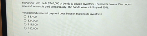 McKenzie Corp. sells $ 2 4 0 , 0 0 0 of bonds to