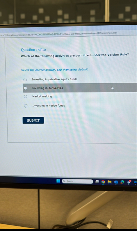 Question 1 of 1 0 Which of the following