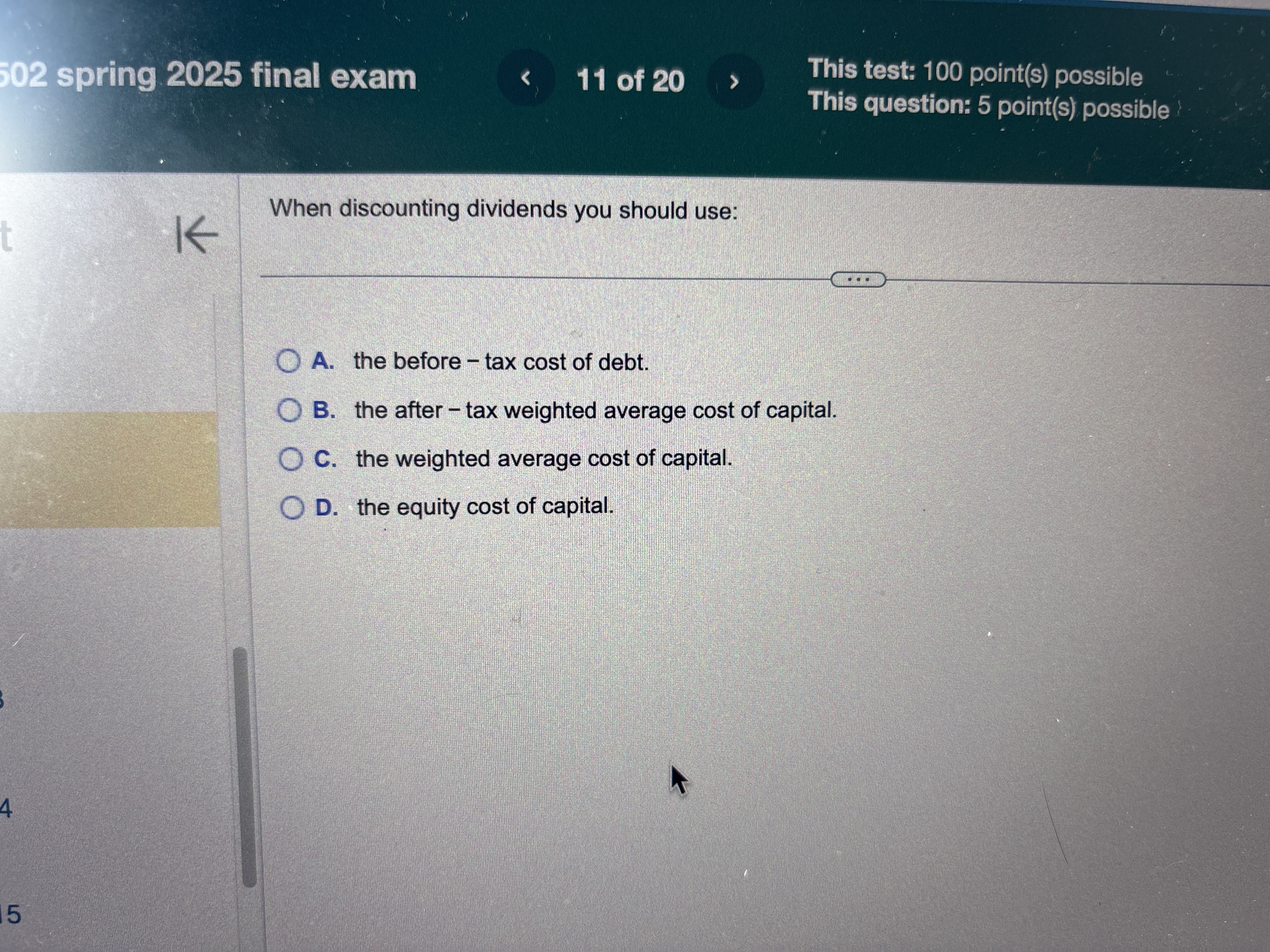 5 0 2 spring 2 0 2 5 final exam 1 1 of 2 0 This