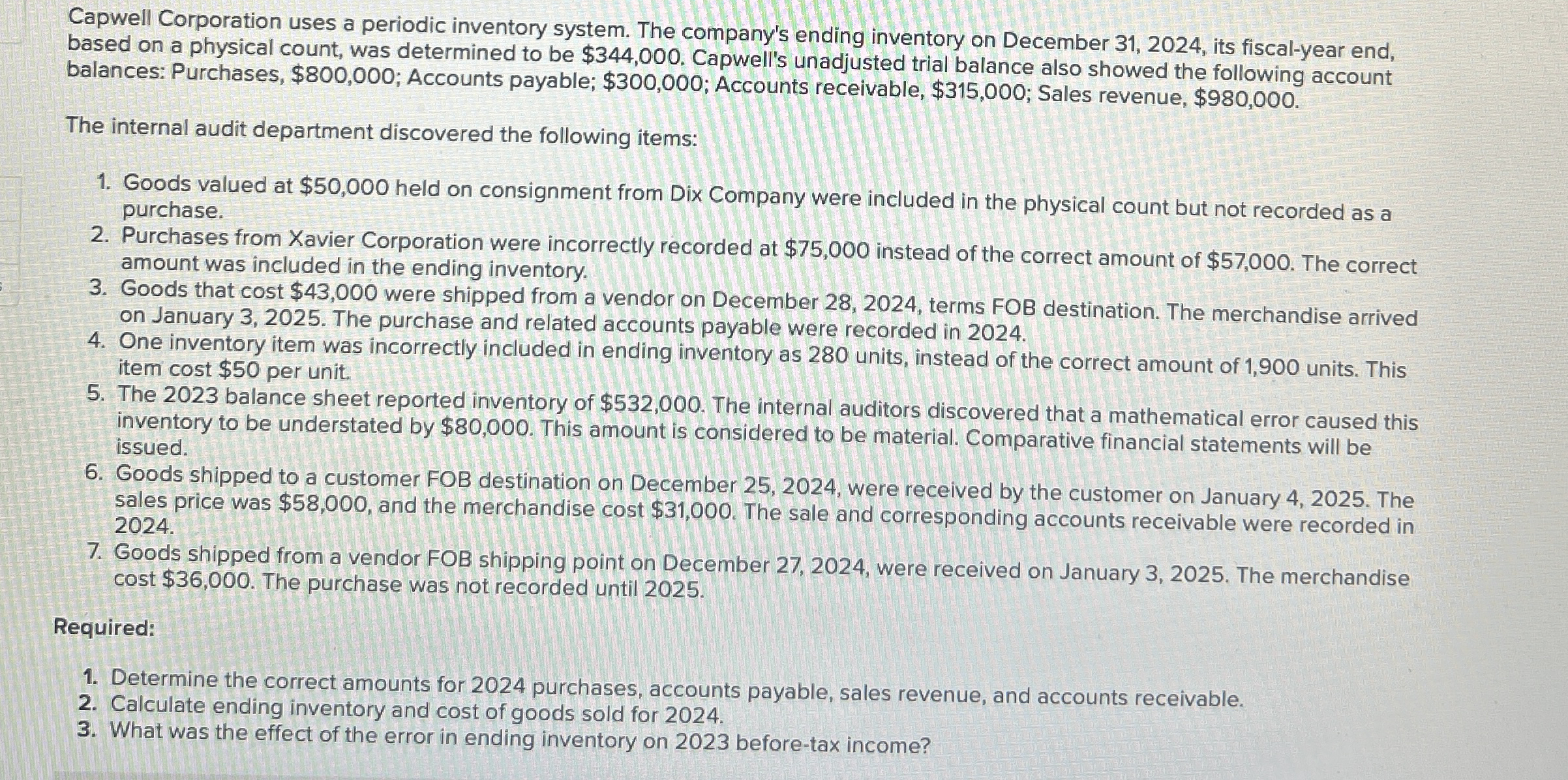 What is the correct amount for 2 0 2 4 accounte