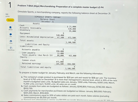 1 Problem 7 - 8 AA ( Algo ) Merchandising: