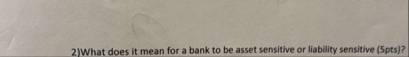 What does it mean for a bank to be asset