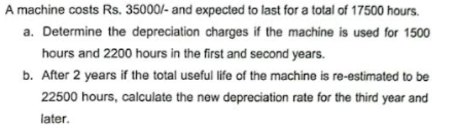 A machine costs Rs . 3 5 0 0 0 / - and expected