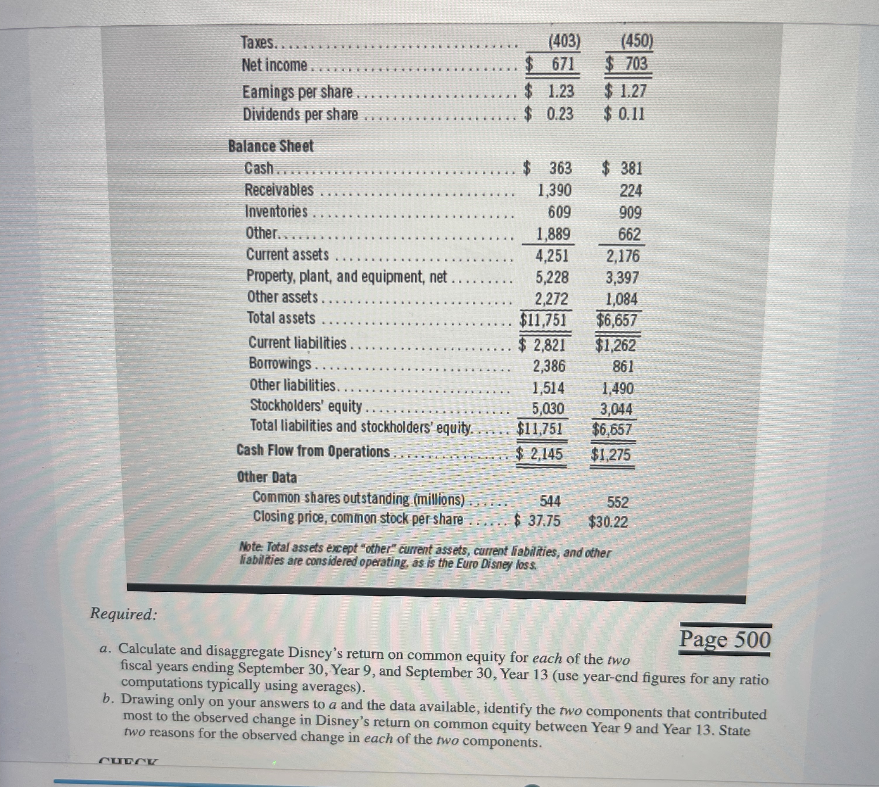 Required: ? b a r ( Page 5 0 0 ) a . Calculate