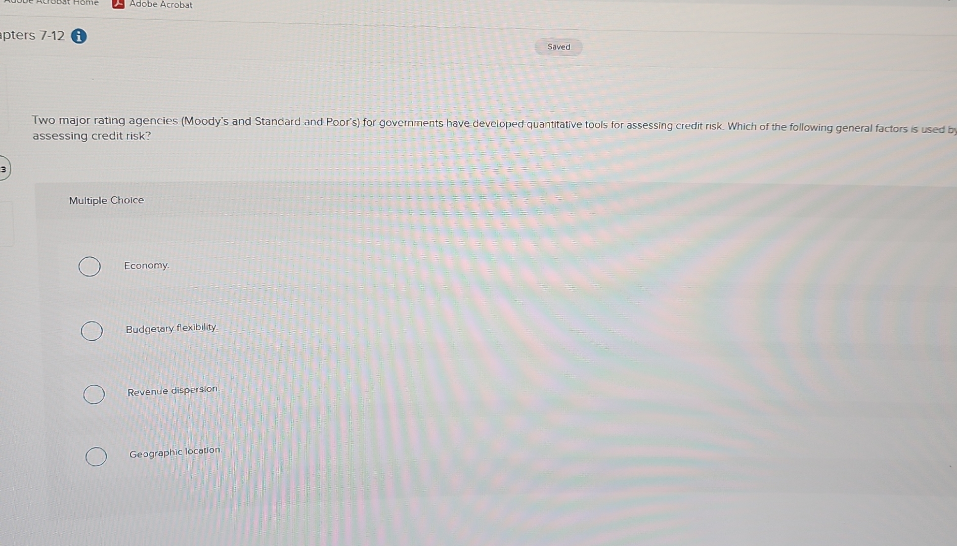 Adobe Acrobat pters 7 - 1 2 Saved Two major