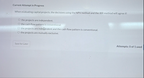 Current Attempt in Progress When evaluating