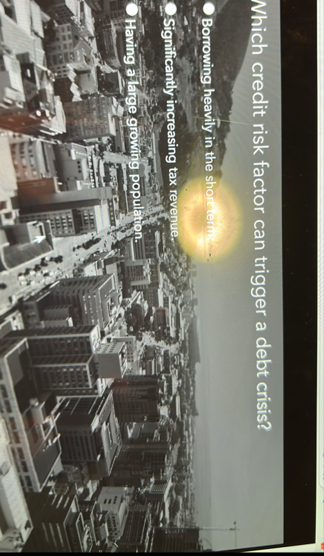 Which credit risk factor can trigger a debt