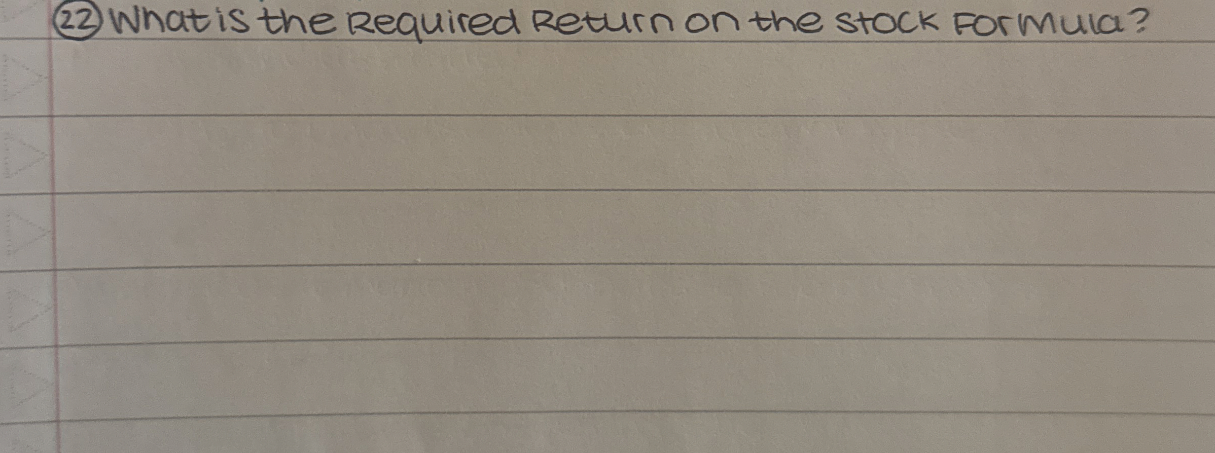 ( 2 2 ) What is the Required Return on the stock