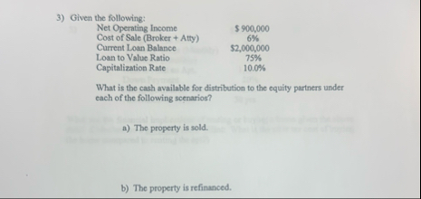 Given the following: \ table [ [ Net Operating