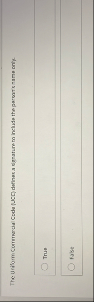 The Uniform Commercial Code ( UCC ) defines a