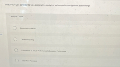 What would you consider to be a prescriptive