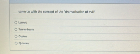 q , came up with the concept of the