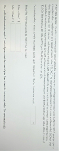 A portable concrete test instrument used in