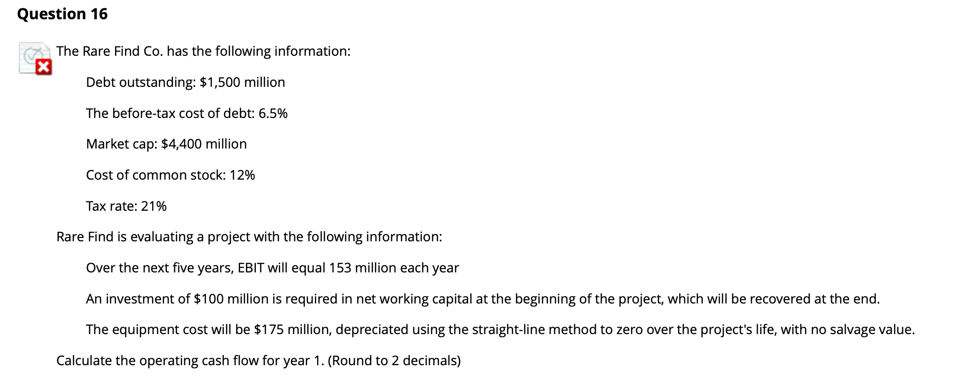 Answer is not 1 5 5 . 8 7 . I ' m at a loss here.