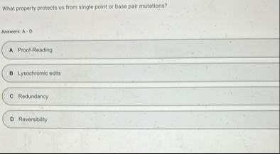 What property protects us from single point or