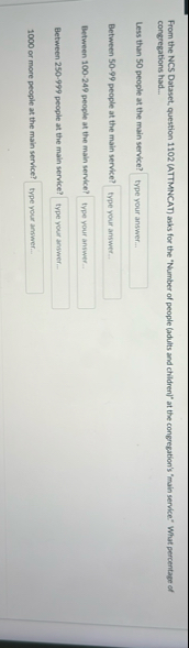 From the NCS Dataset, question 1 1 0 2 ( ATTMNCAT