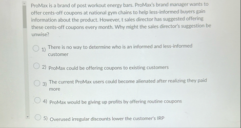 ProMax is a brand of post workout energy bars.