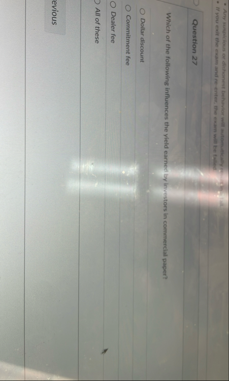 Question 2 7 Which of the following influences