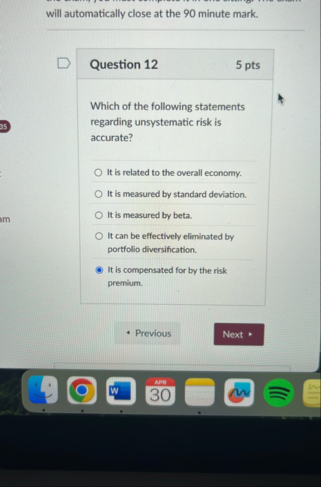 will automatically close at the 9 0 minute mark.