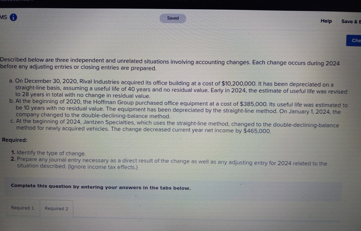 MS ( i Help Save & Described below are three