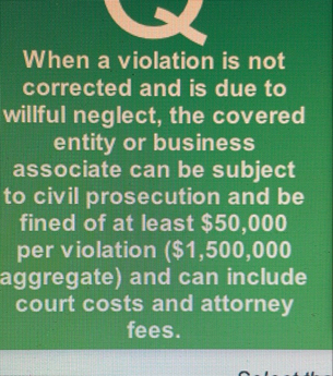 When a violation is not corrected and is due to