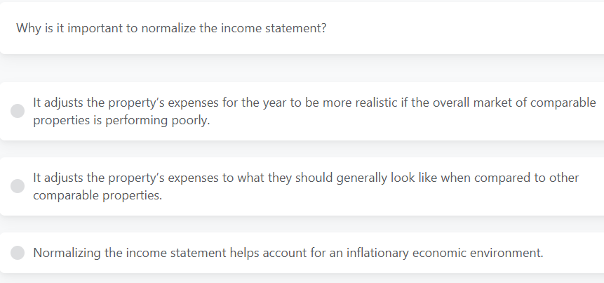Why is it important to normalize the income