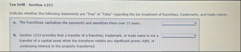 Tax Drill - Section 1 2 5 3 Indicate whether the