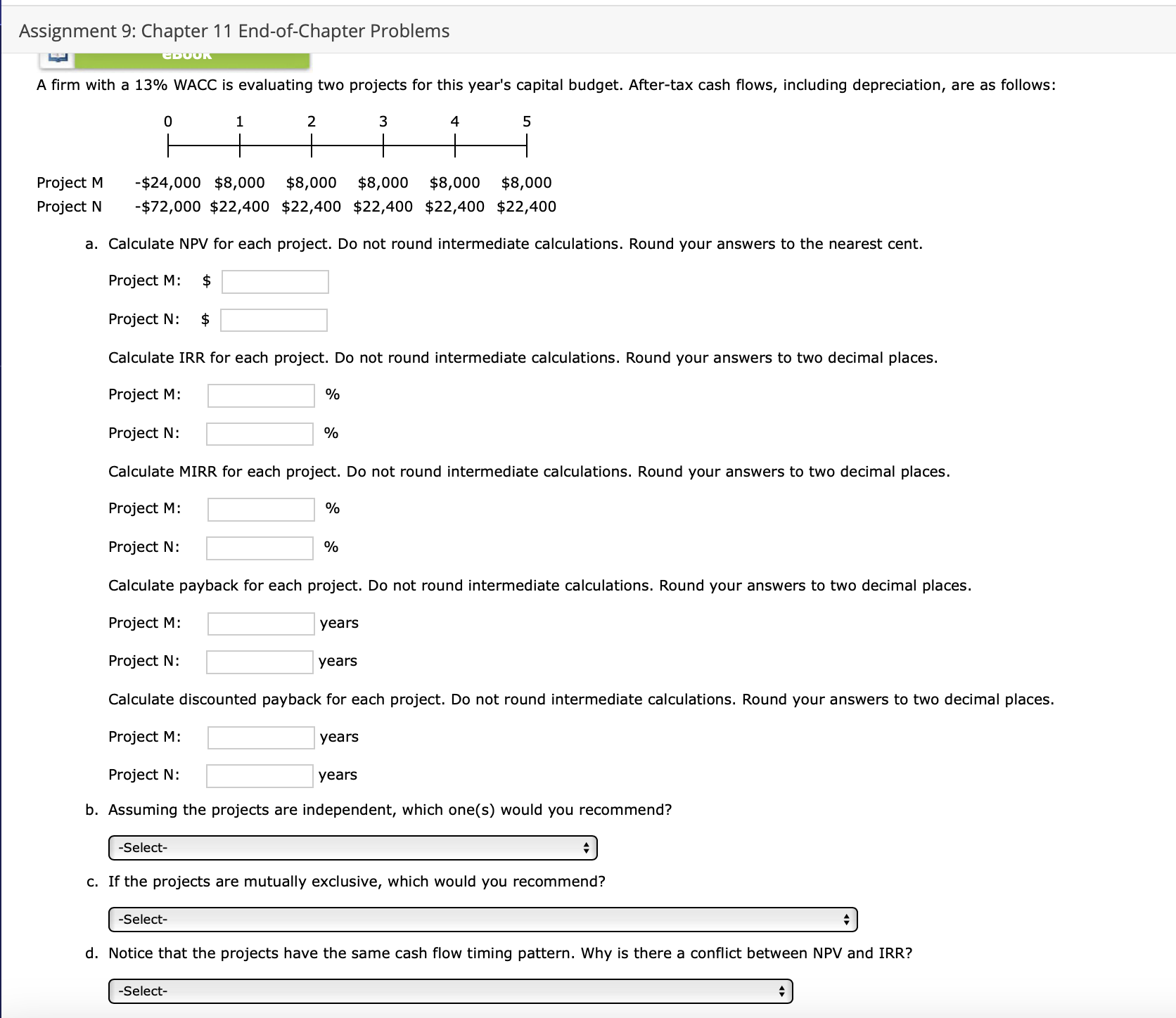 Assignment 9 : Chapter 1 1 End - of - Chapter