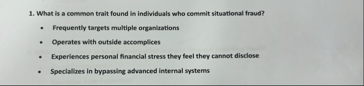 What is a common trait found in individuals who