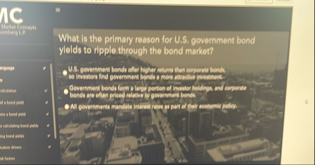 IC Mrtelcer 4 What is the primary reason for U .