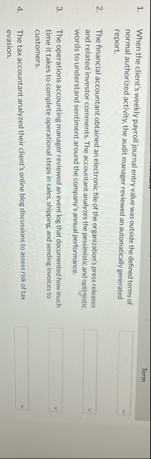 When the client's weekly payroll journal entry