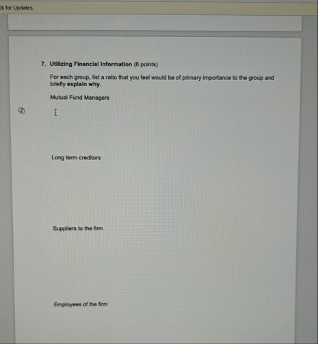 K for Updates. 7 . Utilizing Financial