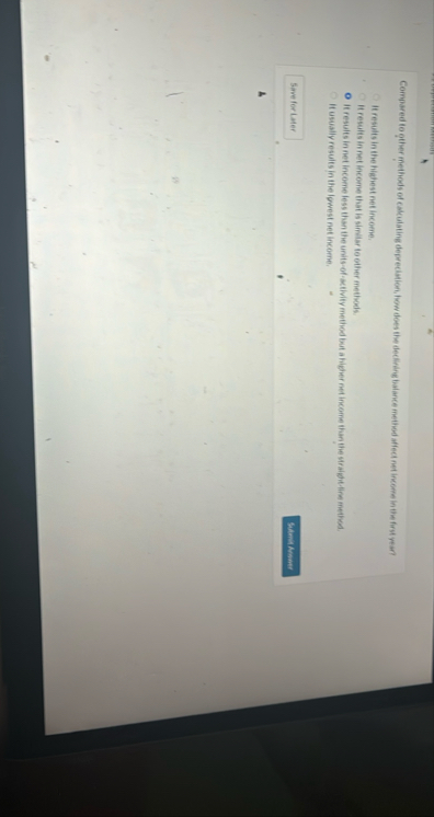 Compared fo other methods of calculating