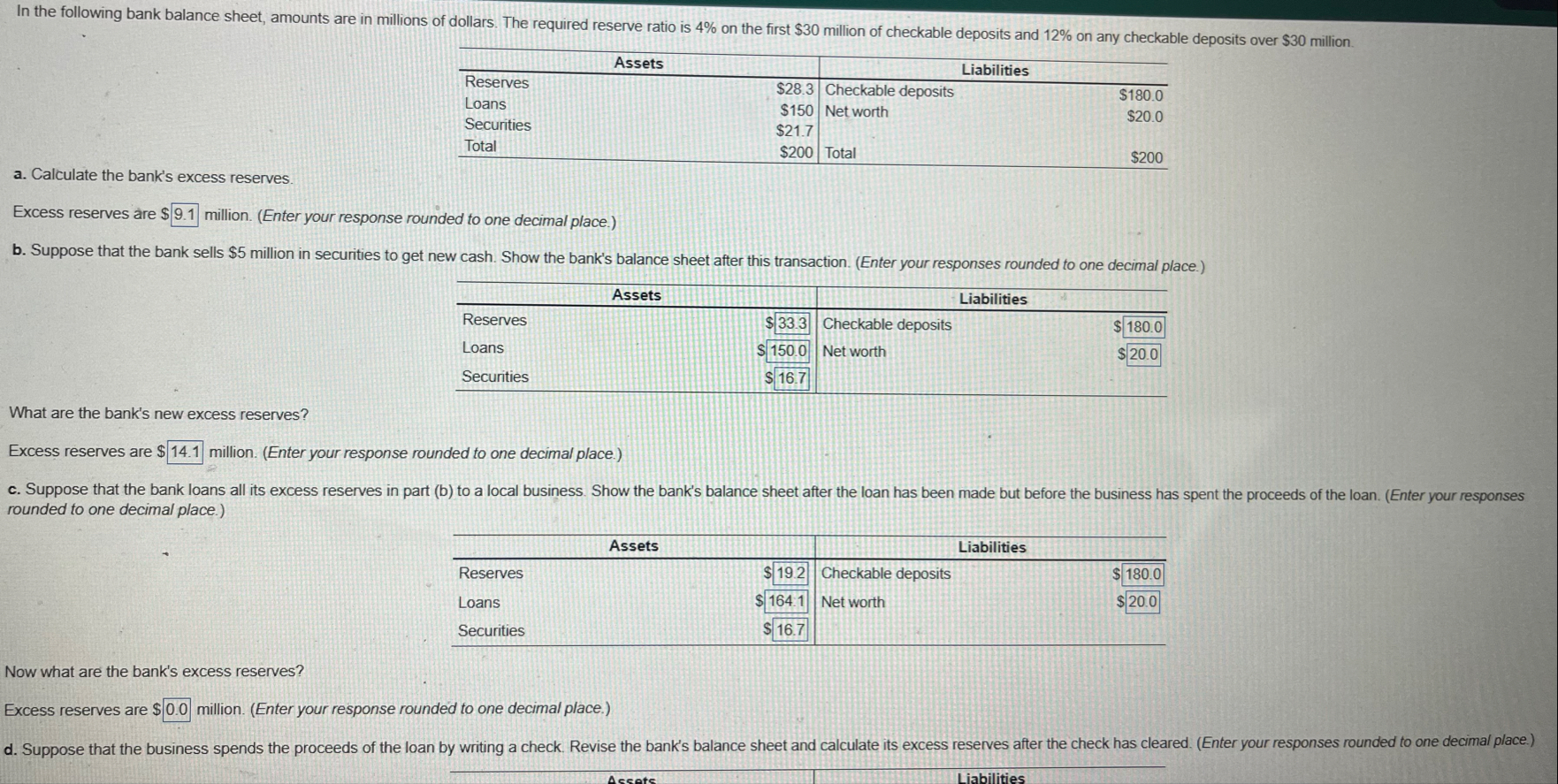 \ table [ [ Reserves , , Liabilities ] , [ Loans