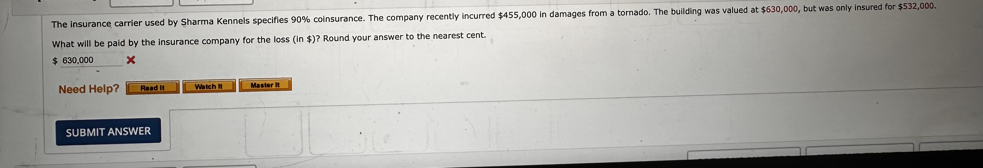 What will be paid by the insurance company for