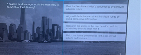 A passive fund manager would be most likely to do