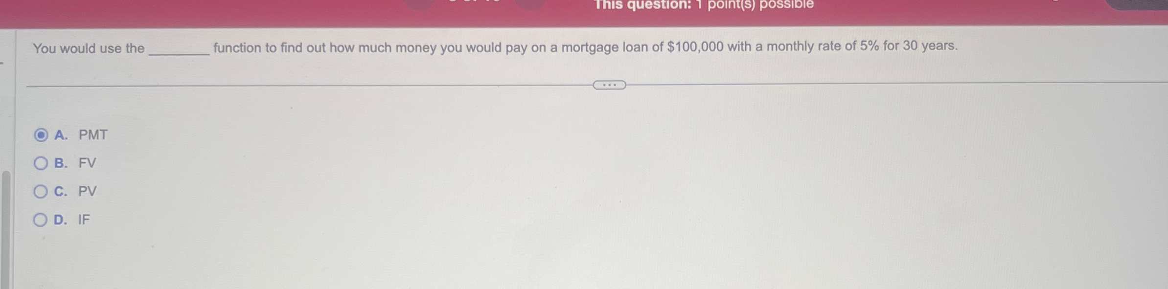 You would use the function to find out how much