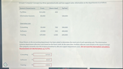 Grouper Computer Concepts has three operationsl