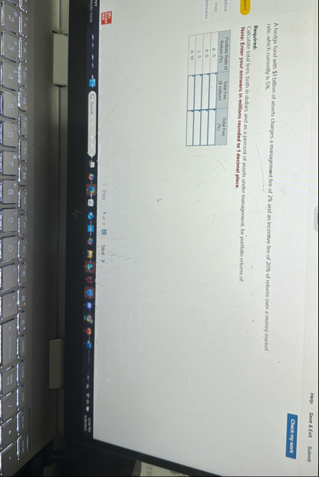 Help Sive 8 Exit Submit A hedge fund with $ 1