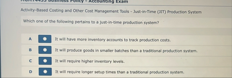 Activity - Based Costing and Other Cost