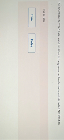 The difference between assets and liabilities in