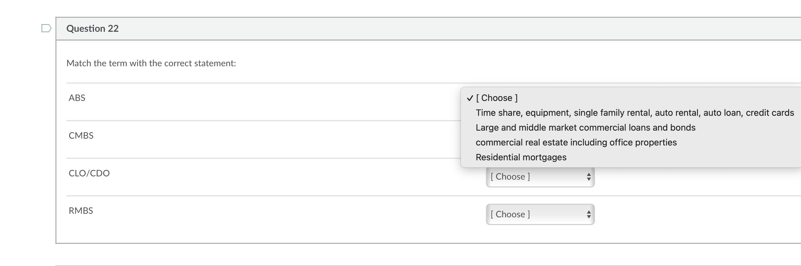 Question 2 2 Match the term with the correct