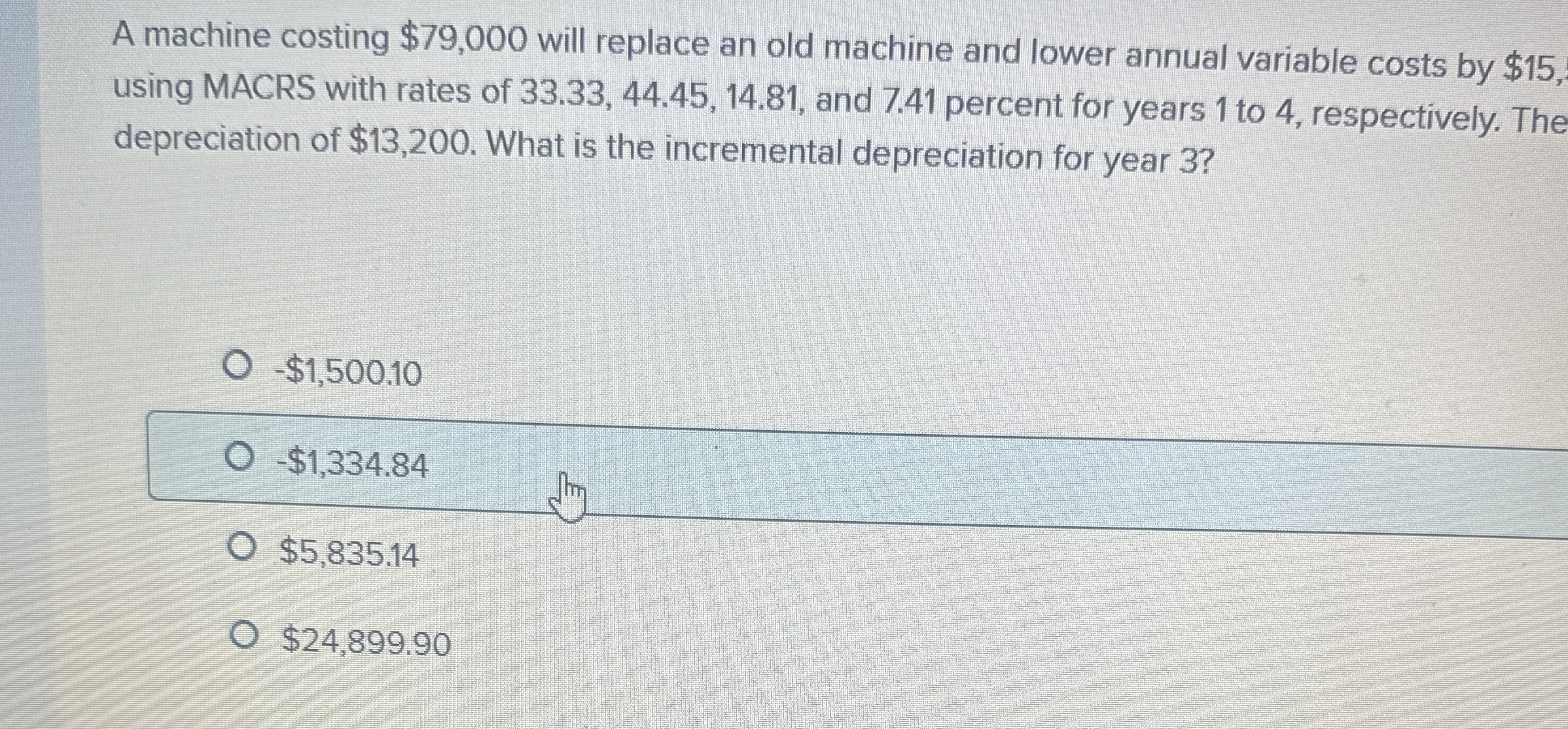 A machine costing $ 7 9 , 0 0 0 will replace an